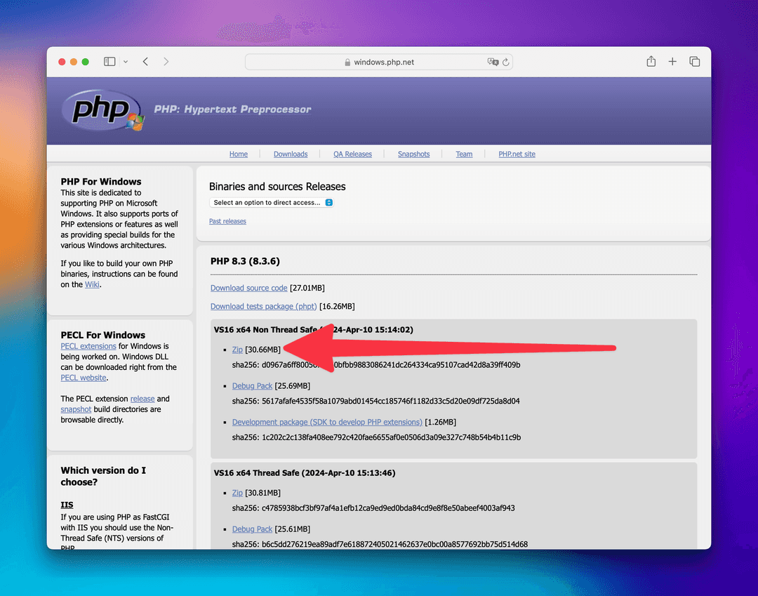 How to install PHP on Windows?